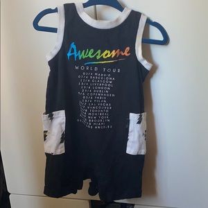 Black short jumpsuit